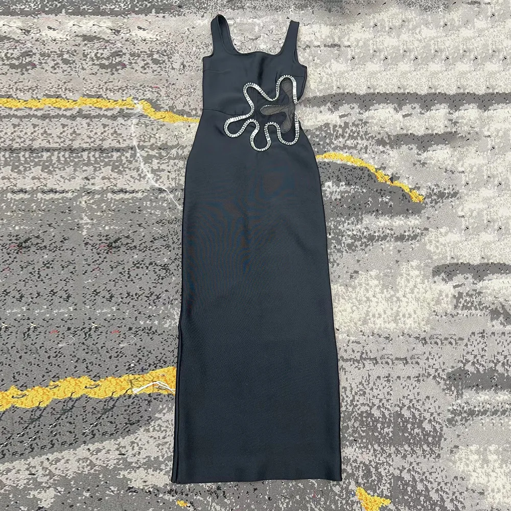 SB2996 Kimshein Fashion Elegant Long Dresses for Women Crystal Dress Women Rhinestone Bandage Dress - Image 7