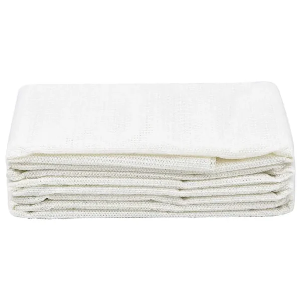VidaXL W2B White Tent Carpet Lightweight Durable 39.4x393.7" Camping Mat Custom Logo PP Plastic Dampproof Mattress Woven