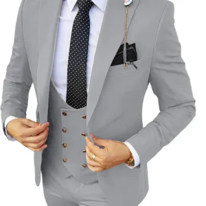 XXS-7XL Business Casual Suit Men Three Piece Set Groom and Best Man Wedding Banquet Large Suit
