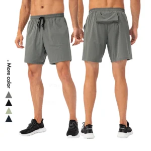 Xsunwing OEM ODM Elastic Waist Shorts Men Mesh Sweat Running Biker Gym Short Pants Plus Size Men Shorts With Pockets MYEL21412