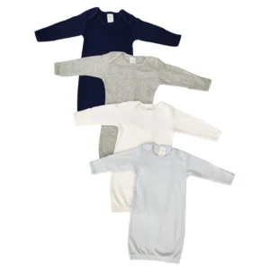 UD2 Unisex Newborn Baby 4 Piece Gown Set NC_0881 Perfect Baby Clothing Sets for Boys and Girls Newborn Gift Set