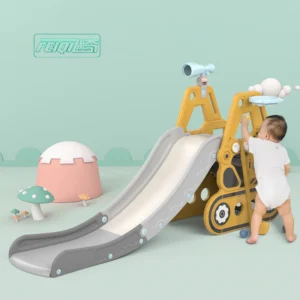 Feiqitoy Indoor Plastic PE Slides for Kids Baby Swing Set for Garden Educational Public Occasions