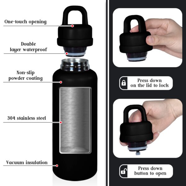 US Warehouse 26oz Leak-Proof Stainless Steel Tumbler One-Touch Opening for Business Outdoor Camping Children Back School Hot - Image 4