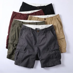 Hot Sale Vintage Boni Cargo Shorts Men High Quality Cotton Custom Rover Cargo Shorts Slim Fit Casual Bermuda Cargo Shorts Men