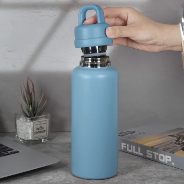 US Warehouse 26oz Stainless Steel Tumbler Leak-Proof Outdoor Camping Thermal Water Bottle Handle Hot Cold Thermal 800ml - Image 6