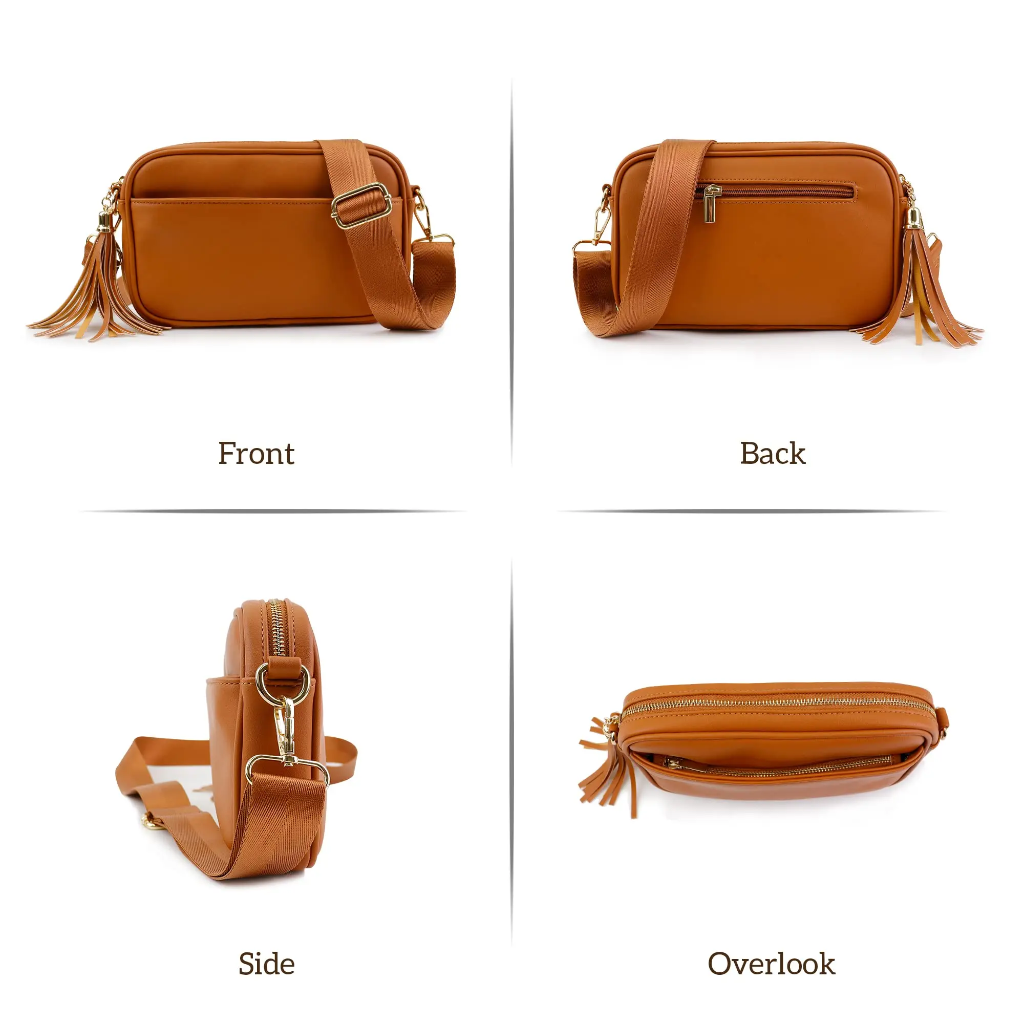 Holder Wallet Purse and Handbags Crossbody Bags for Women Vegan Leather Crossbody Shoulder Bag Handbags - Image 2