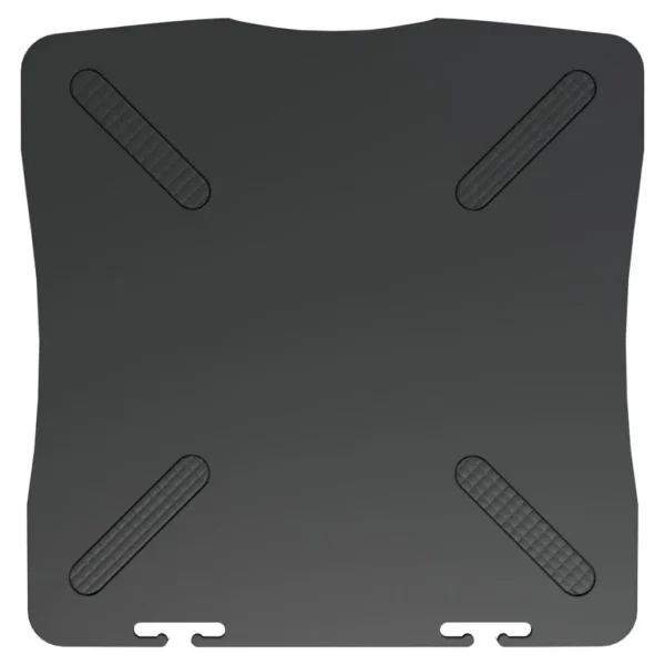 VidaXL W2B Black High Impact Polystyrene (HIPS) Monitor Stand 13.2x13.4x4.1 in Stylish Laptop Stand - Image 4