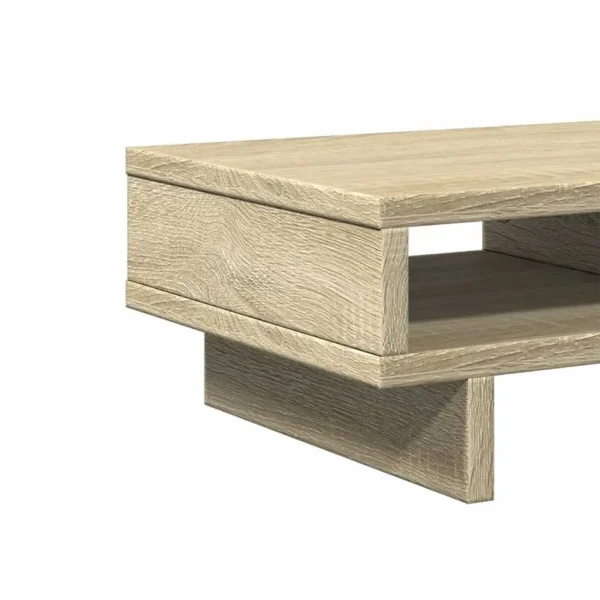 W2B VidaXL Sonoma Oak 19.7x10.6x5.9' Monitor Stand Engineered Wood Laptop Stand - Image 6