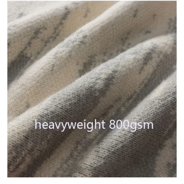 Custom LOGO OEM & ODM Newest Youth Pullover Sweater Crew Neck Ripped Casual Color Block Knitwear Winter Knitted Sweater Men - Image 3