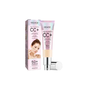 EELHOE Natural Concealer Face Repair CC Cream Water Resistant Moisturizing and Brightening Makeup Base like BB Cream