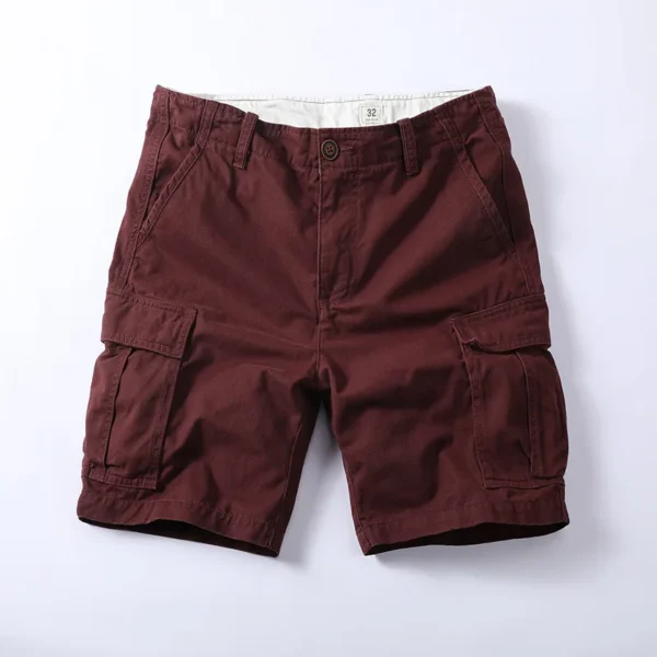 Hot Sale Vintage Boni Cargo Shorts Men High Quality Cotton Custom Rover Cargo Shorts Slim Fit Casual Bermuda Cargo Shorts Men - Image 5