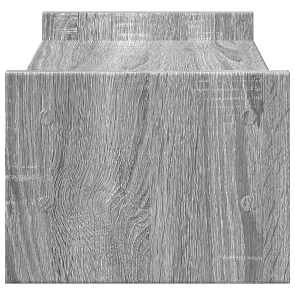 W2B VidaXL Sonoma Grey 19.7x10.6x7.9'' Engineered Wood Laptop Stand Monitor Stand - Image 4