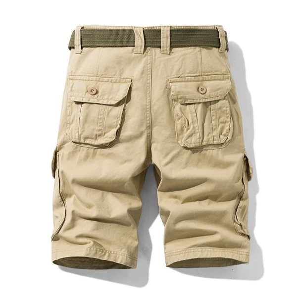2022 Hot Sale Outdoor Hiking Cotton Cargo Short Pants Men Streetwear Casual Straight Multi Pocket Cargo Pants Shorts Men - Image 4