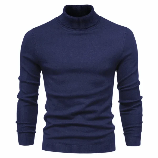 2025 Winter Warm Turtleneck Men Sweater High Quality Knitted Sweater Colorful and Stock for Sweater Men - Image 2