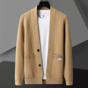 Autumn/Winter Fashion Knitted  Cardigan Sweater Men Casual  High Quality  Coats Men  Jacket