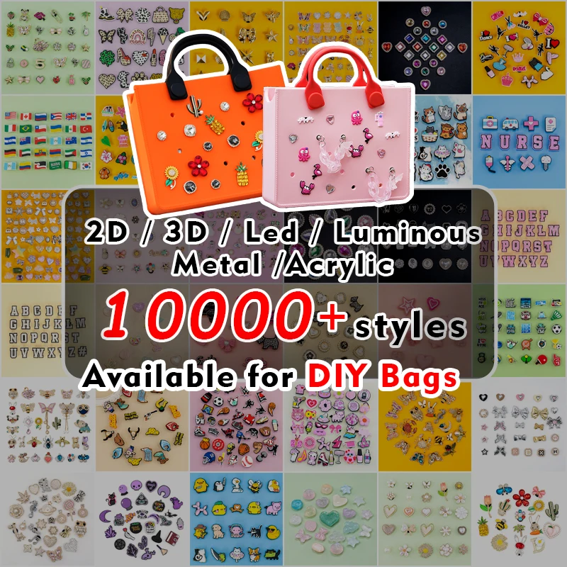 Perforated Colorful Reusable EVA Handbag Pink Women's Large Tote Bags for Women & Girl with Shoulder Strap for Beach & College - Image 6