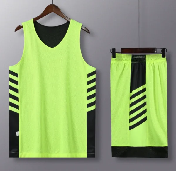 Wholesale Mesh Sports Wear Soft Quick Dry Custom Name Number Basketball Jersey and Shorts Men Reversible Bansketball Uniform - Image 10