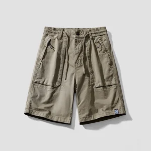 Man Bermuda 2024 Summer Elastic Waist Midi Length Cotton Spandex Cargo Shorts Men Casual Streetwear Overall  Workout Short Pants