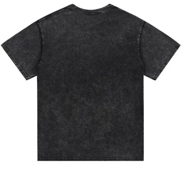 Custom Printed  100% Cotton 200 Grams Unisex Bulk Washed Oversized Wholesale T-shirts Tshirts for Men - Image 4