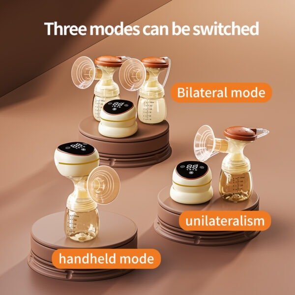 Factory New Model  Simple Operation Double Wearable Rechargeable Breast Pump Essential for Travel Portable Breast Pump Wearable - Image 3