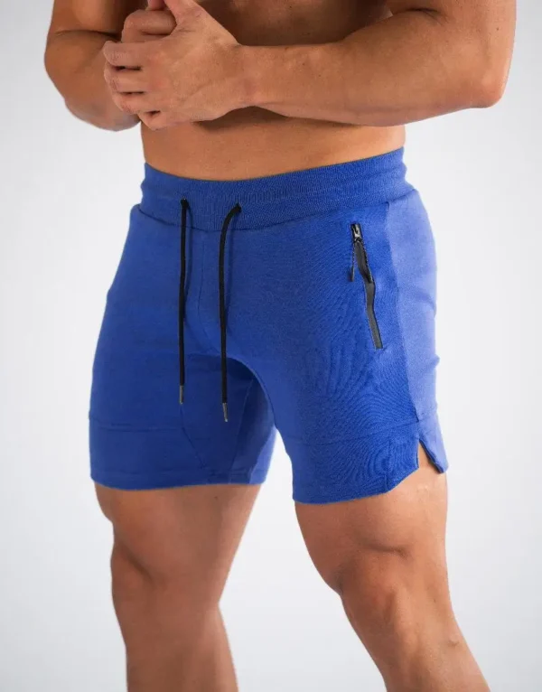 Hot Selling Sports Shorts Men Beaching Shorts Zip Pocket Trousers Bodybuilding Sweatpants Fitness Jogger Running Gyms Men Shorts - Image 7
