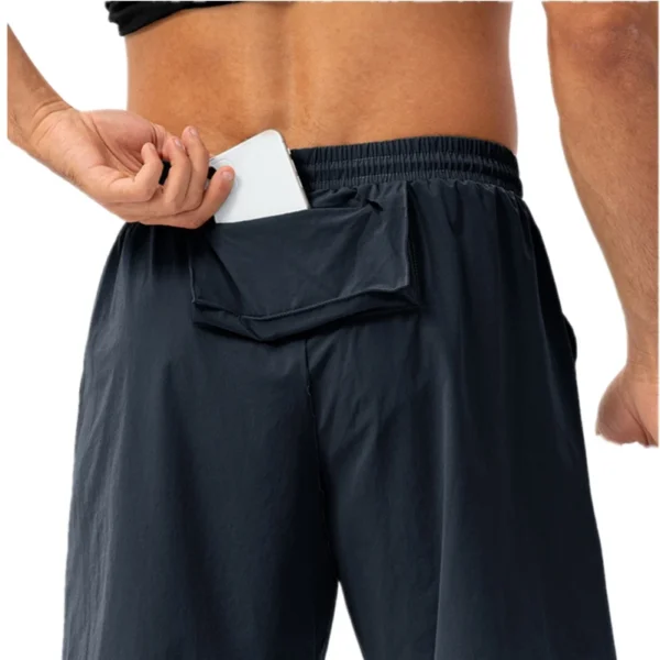 Xsunwing OEM ODM Elastic Waist Shorts Men Mesh Sweat Running Biker Gym Short Pants Plus Size Men Shorts With Pockets MYEL21412 - Image 3