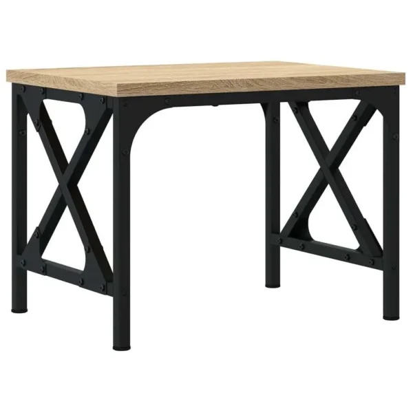 W2B VidaXL Sonoma Oak 15.7"x11.8"x12.2" Printer Stand Engineered Wood Laptop Stand - Image 5