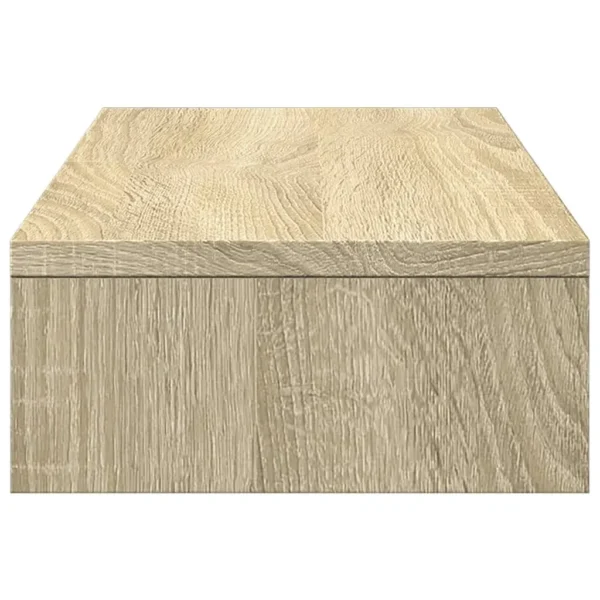 W2B VidaXL Sonoma Oak 23.6x9.4x4.1'' Adjustable Monitor Stand Engineered Wood Laptop Stand - Image 4