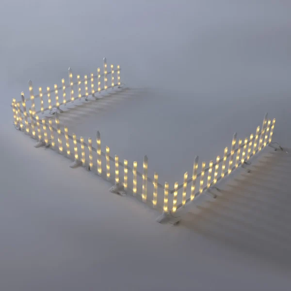 10pcs Christmas Fence Lights Decorative Lamp for Holiday 35cm - Image 6