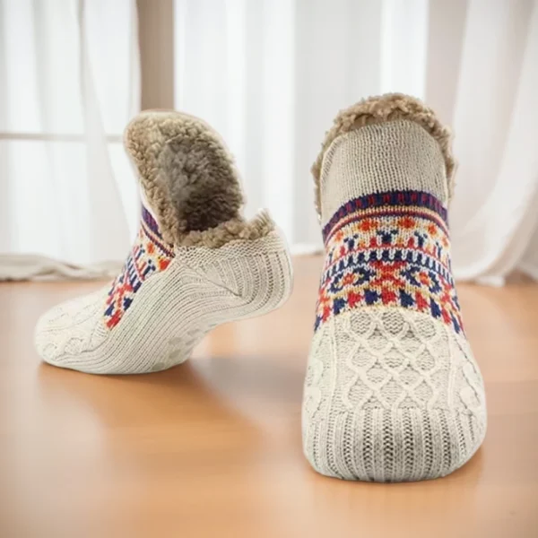 Men Women Winter Indoor Home Slippers Socks Non Slip Bedroom Sleeping Sock Soft Thermal Slipper Socks for Christmas - Image 5