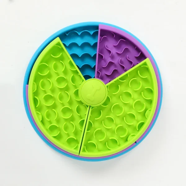 Dog Puzzle Slow Feeder Interactive Enrichment Dog Toys Layers Detachable Slow Eating Dog Bowl Anti-anxiety Dog Feeder Bowl - Image 10