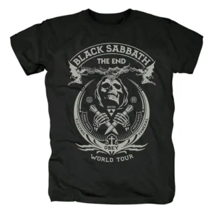 2025 Black Sabbath T Shirt Men Women Short Sleeve Retro Punk Metal Rock Band Cotton Tees High Quality Y2k Tops Summer Streetwear