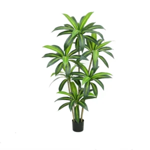 Artificial Tree Plants, Indoor Fake Brazilian Wood Tree, Decorative Fake Plants for Home Office Entryway Living Room 150cm