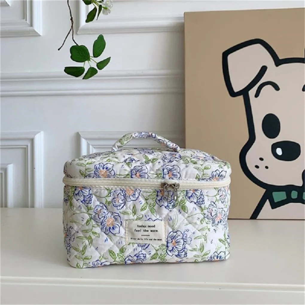 3PCS/SET Cosmetic Bags for Women Cute Floral Makeup Bag, Organizer Storage Make Up Bag,Travel Toiletry Bags,Handbags Purses - Image 6