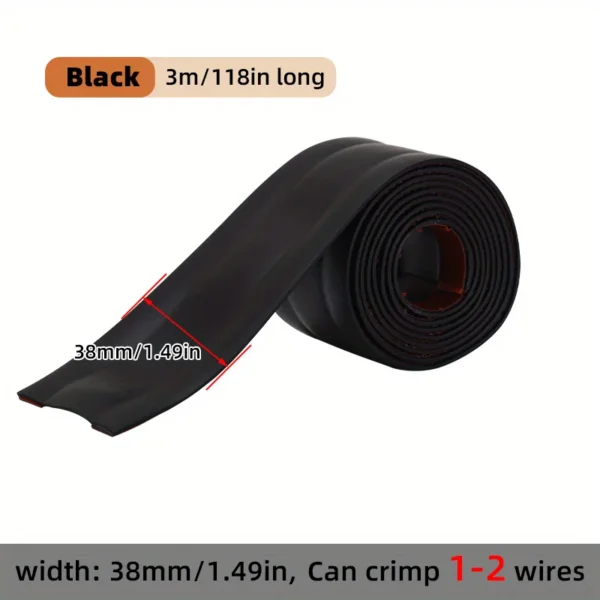 Cable Protector Self-Adhesive PVC Wire Protection Strip Insulation Cord Protection Cover Wear Resistant Prevent Trip Organizers - Image 11
