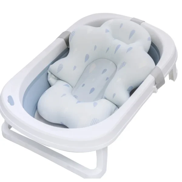 Baby Bath Seat Support Mat Newborn bath Tub Seat Baby Bath Tub Nonslip Pad Safety Bath Support Soft Cushion Mat Pillow 54x41cm - Image 3
