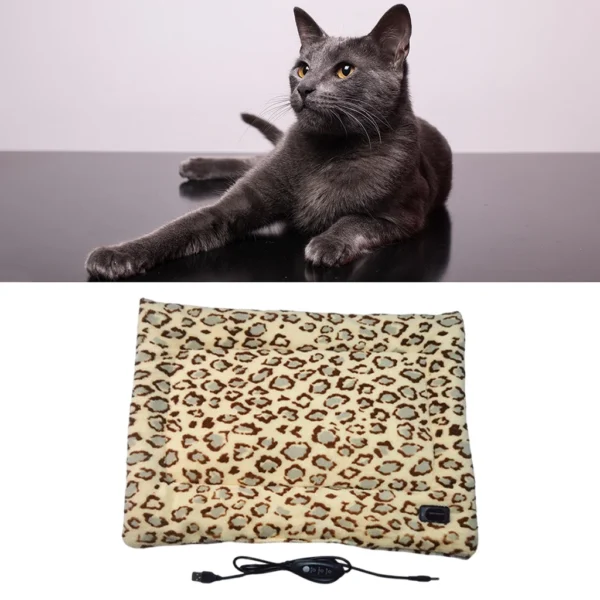 Pet Electric Blanket Washable Winter Warming Pad Cat Dog Heated Nest USB Soft Waterproof Small Pet Mat Bed for Puppy Kitten - Image 5