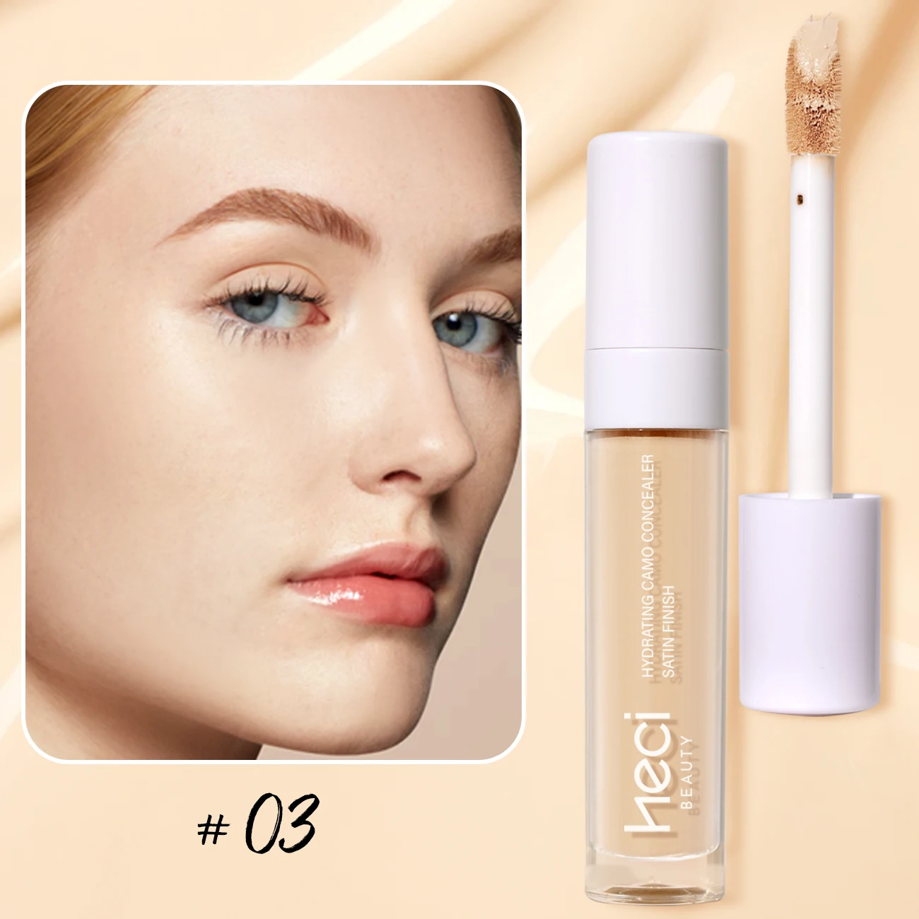 Liquid Concealer-Lightweight Dark Circle Blemish Pore - minimizing Creamy Concealer, Natural Finish For Sensitive Skin Makeup - Image 10