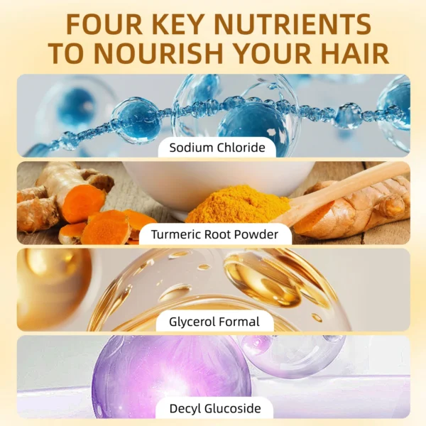 Natural TurmericShampoo Soap Reduce Hair Loss Clean Dandruff Nourish Moisturize Scalp Improve Hair Quality Hair Care Product 60g - Image 4