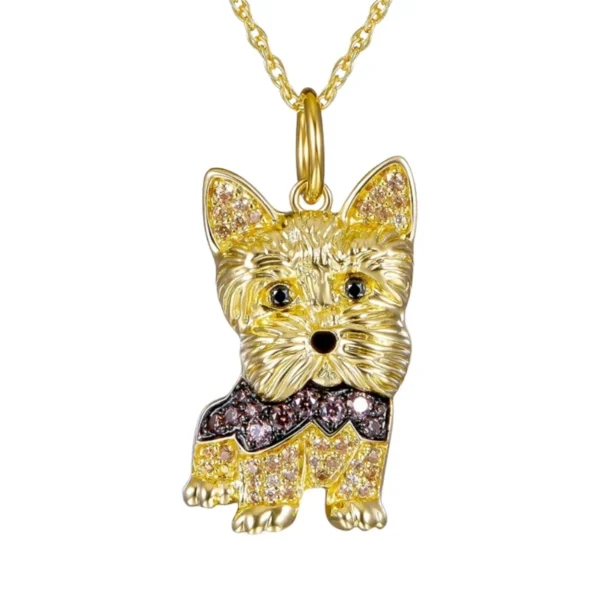Exquisite Cute Poodle Pendant Necklace Fashion Women's Pet Dog Jewelry Animal Accessories Elegant Party Gifts for Dog Lovers - Image 10