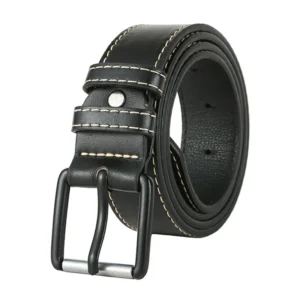 Men's Trousers Belt Simple Fashion Luxury Brand Leather High Quality Waistband Men Luxury Brand Black Belt DT151