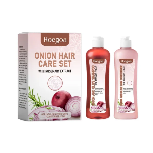 Shampoo Set Promote Hair Growth Nourish Scalp Anti Hair Loss Thicken Regrowth Oil Control Rosemary Onion Moisturizer Conditioner - Image 11