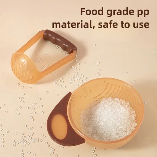 2/3 Pcs Baby Food Grinding Bowl Set Manual Fruit Puree Maker Food Processing Bowl & Grinder With Baby Fruit Feeder Pacifier - Image 3