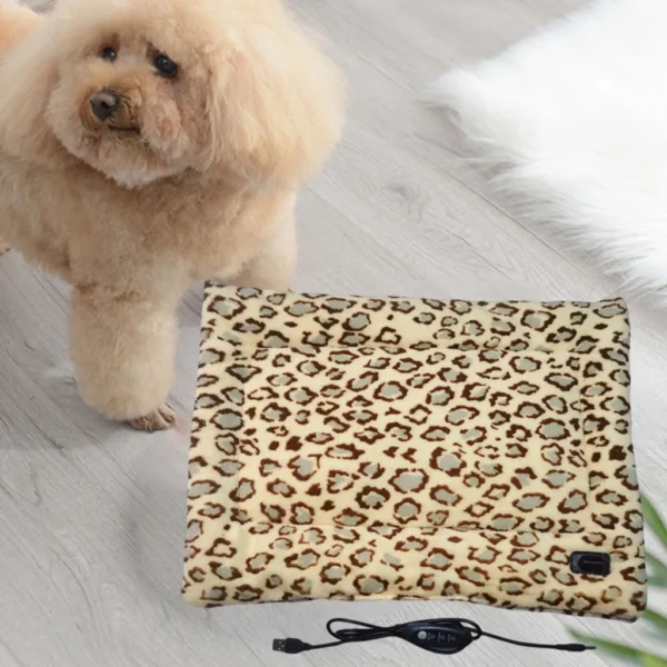 Pet Electric Blanket Washable Winter Warming Pad Cat Dog Heated Nest USB Soft Waterproof Small Pet Mat Bed for Puppy Kitten - Image 3