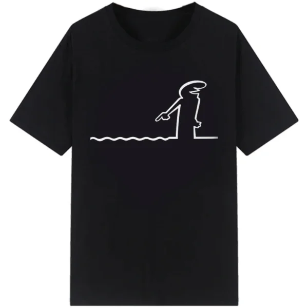 La Linea The Line Osvaldo Cavandoli TV T Shirt Men Happy Fashion Women's Tshirts Streetwear Tee Round Neck Casual Tops Camisetas - Image 4