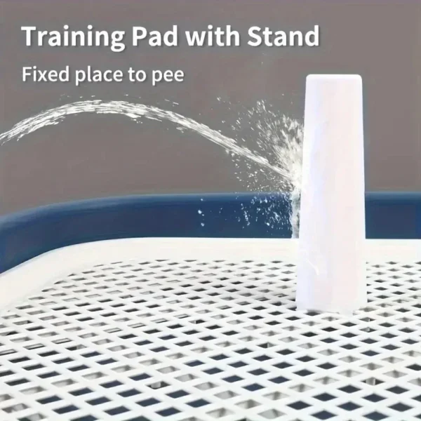 Pet Dog Toilet Plastic Dog Pee Pad Holder with Removable Net Easy To Clean Reusable Splashproof Dog Potty Trainer Dog Potty - Image 4