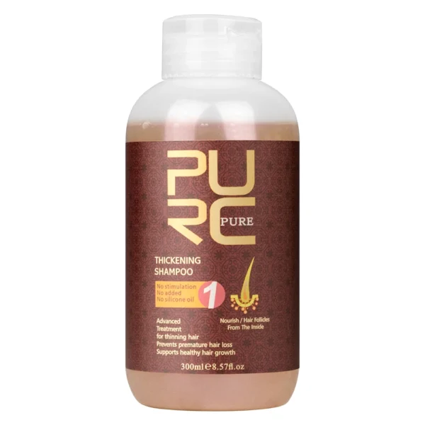 PURC Hair Shampoo Conditioner Ginger Nourishing Root Thickening Scalp Treatment Cleaning Smoothing Hair Care Products 600ml - Image 7