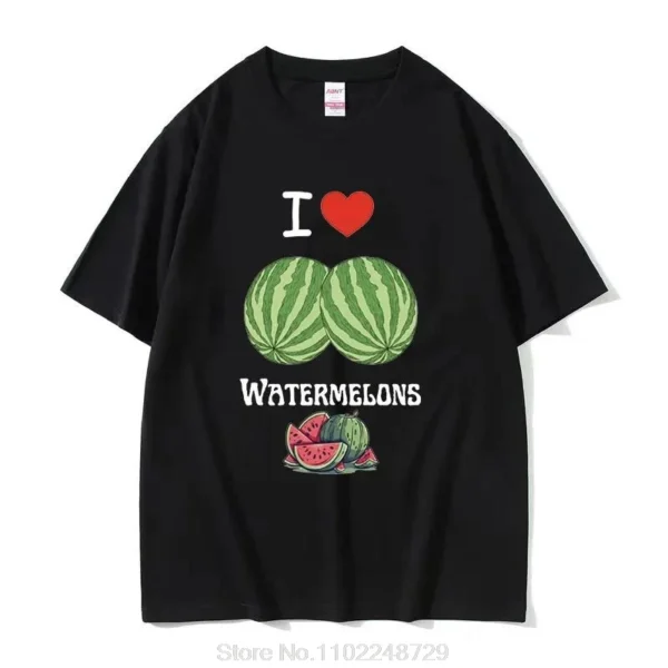 Funny This Is Not A Watermelon Graphic T Shirt Men High Quality Fashion Clothing T-Shirts Summer Casual Oversized Cotton t shirt - Image 3