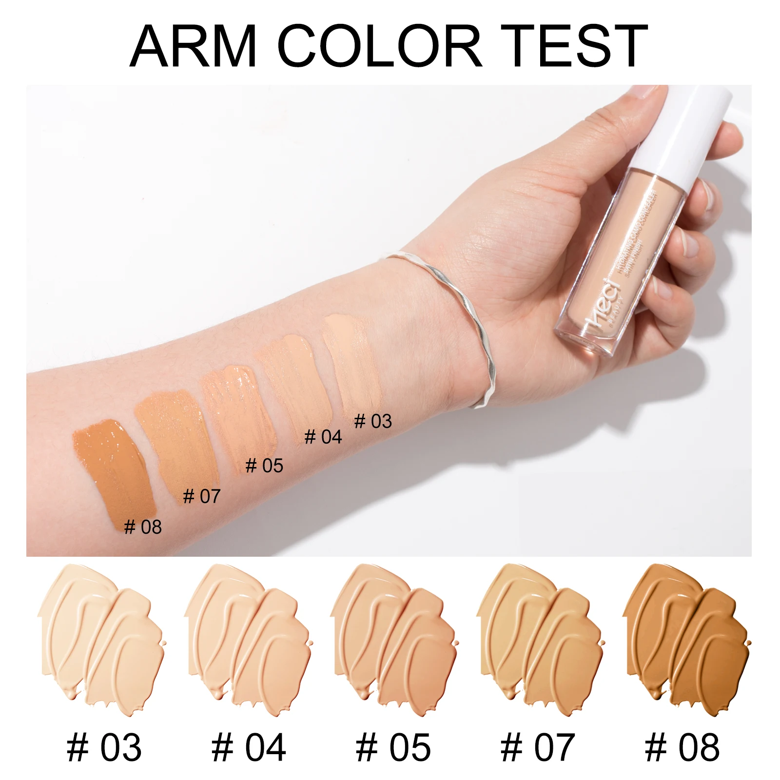 Liquid Concealer-Lightweight Dark Circle Blemish Pore - minimizing Creamy Concealer, Natural Finish For Sensitive Skin Makeup - Image 5