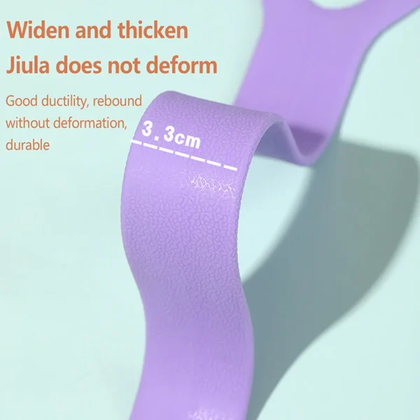8-Figure Silicone Resistance Band Arm Back Shoulder Exercise Elastic Rope Yoga Stretching Fitness Band - Image 2